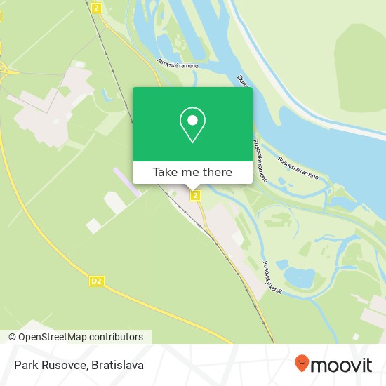 Park Rusovce map