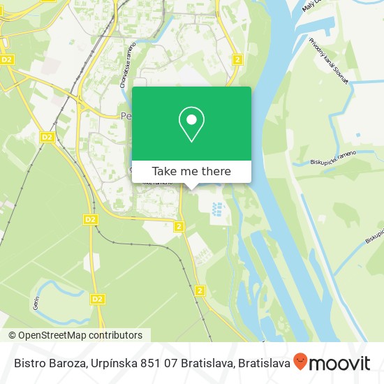 Bistro Baroza, Urpínska 851 07 Bratislava map