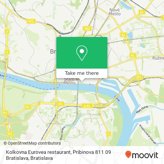 Kolkovna Eurovea restaurant, Pribinova 811 09 Bratislava map