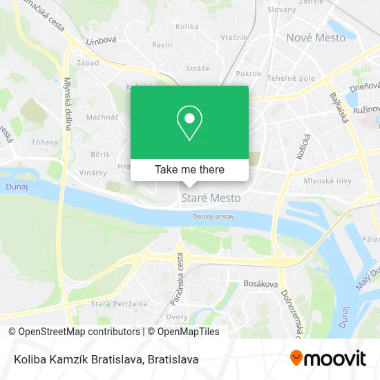 Koliba Kamzík Bratislava map