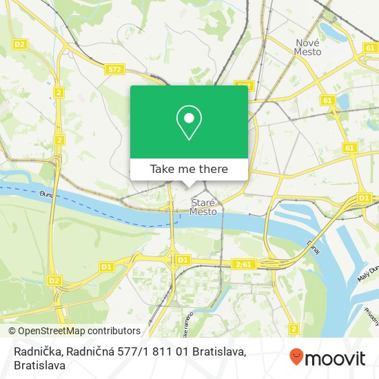 Radnička, Radničná 577 / 1 811 01 Bratislava map