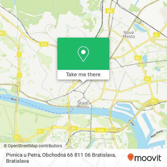 Pivnica u Petra, Obchodná 66 811 06 Bratislava map