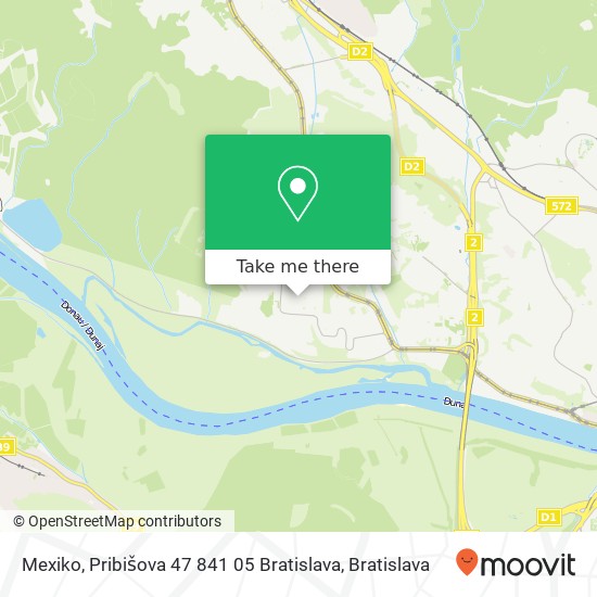 Mexiko, Pribišova 47 841 05 Bratislava map