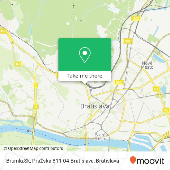 Brumla.Sk, Pražská 811 04 Bratislava map