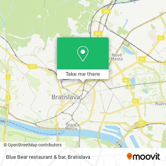 Blue Bear restaurant & bar map