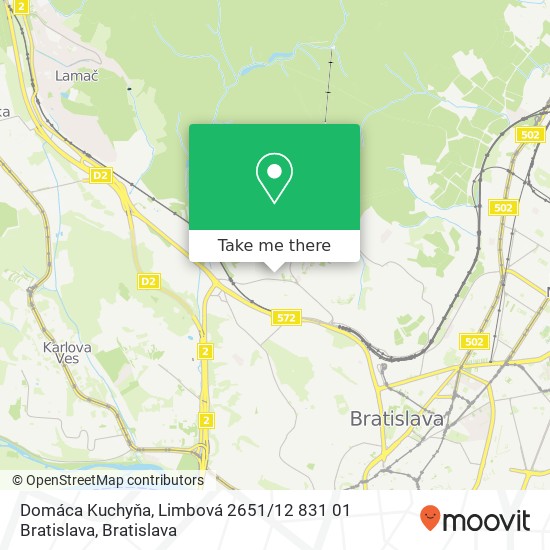 Domáca Kuchyňa, Limbová 2651 / 12 831 01 Bratislava map