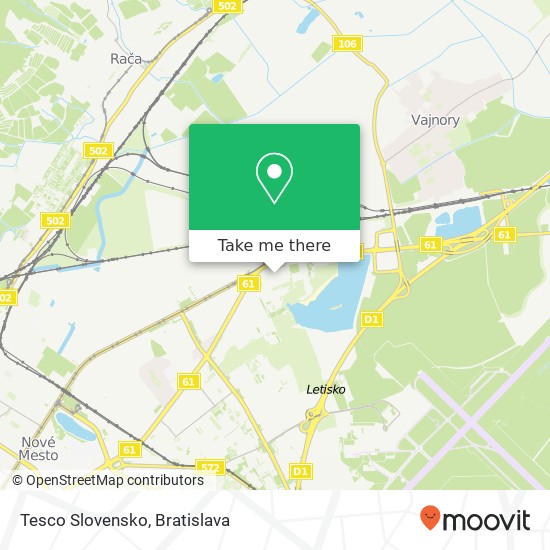 Tesco Slovensko map