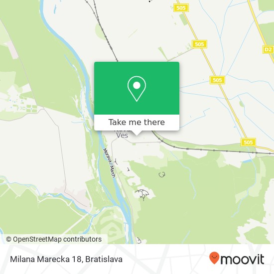 Milana Marecka 18 map