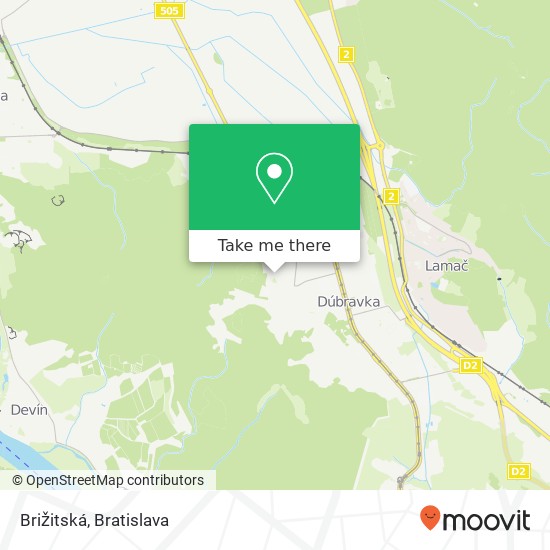 Brižitská map