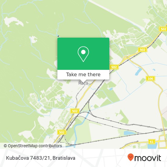 Kubačova 7483/21 map