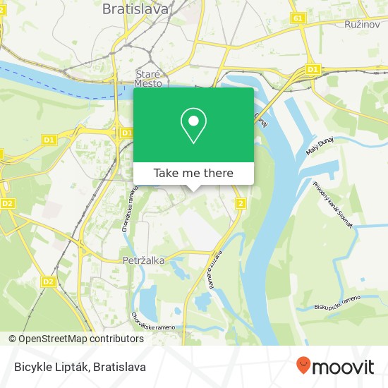 Bicykle Lipták map