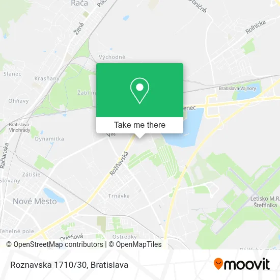 Roznavska 1710/30 map