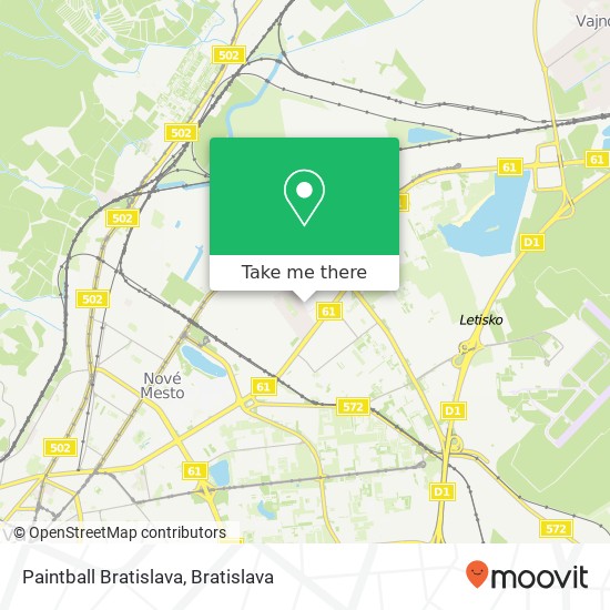 Paintball Bratislava map