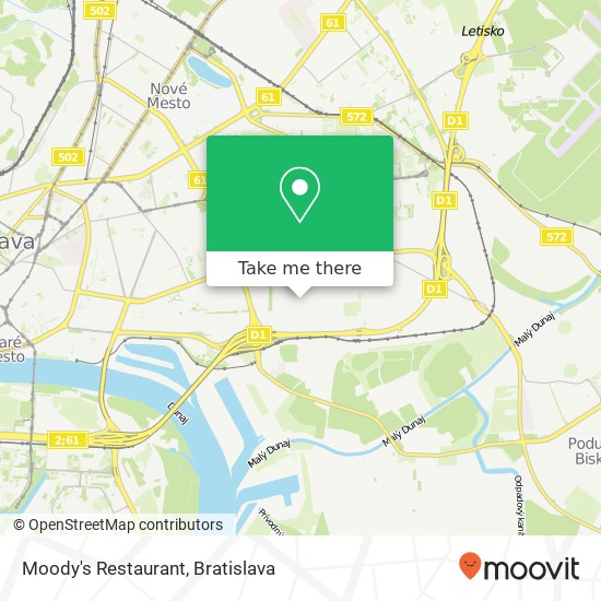 Moody's Restaurant map