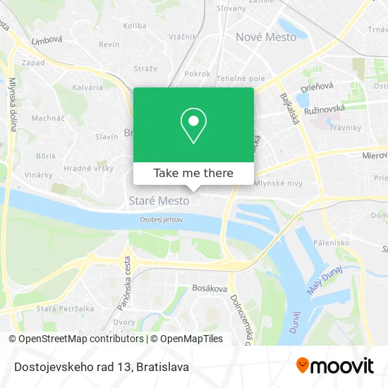 Dostojevskeho rad 13 map