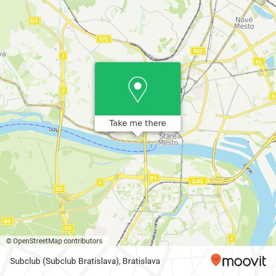 Subclub (Subclub Bratislava) map