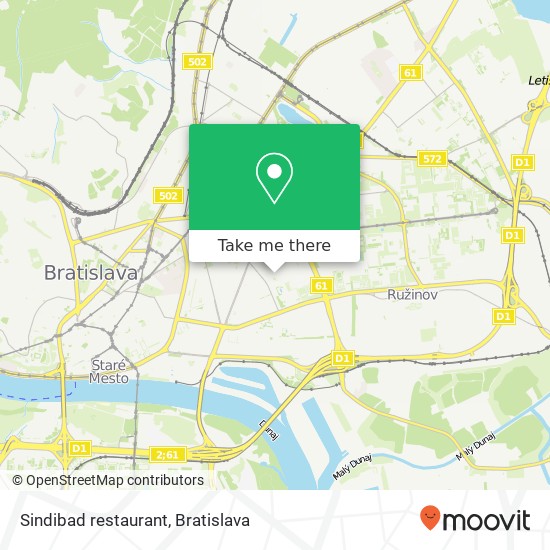 Sindibad restaurant map