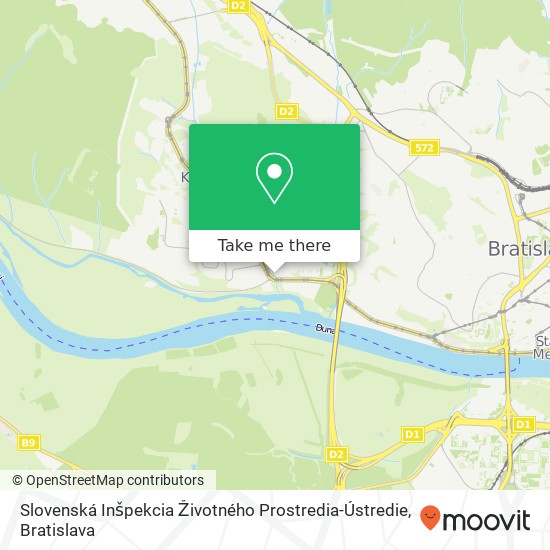 Slovenská Inšpekcia Životného Prostredia-Ústredie map