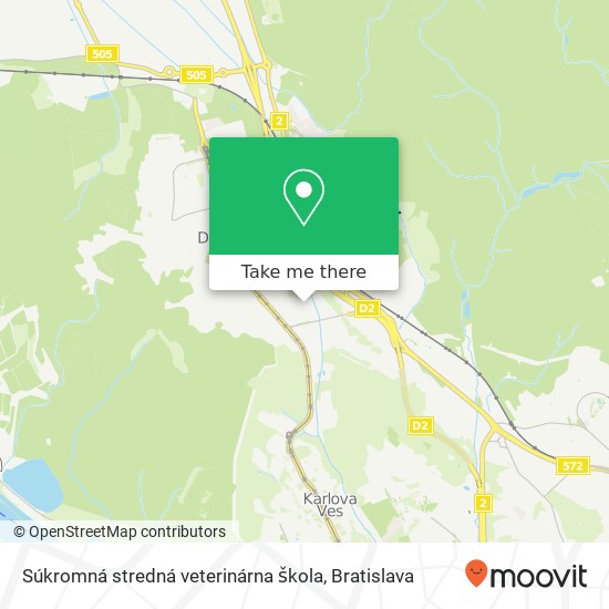 Súkromná stredná veterinárna škola map