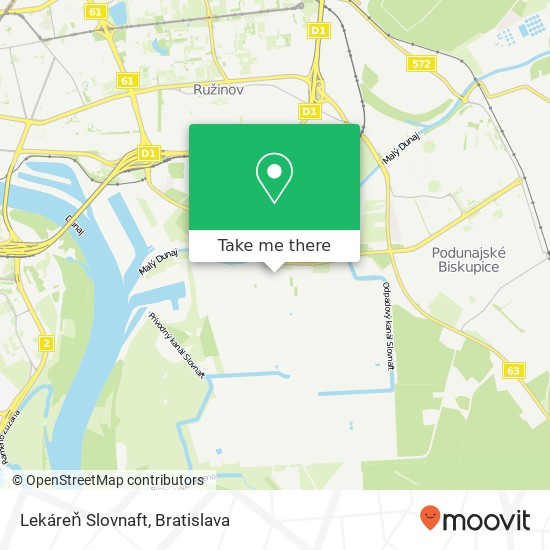 Lekáreň Slovnaft map