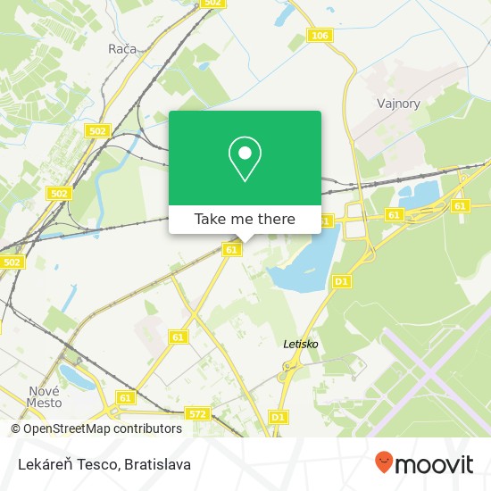 Lekáreň Tesco map