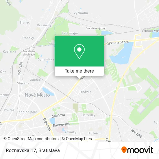 Roznavska 17 map