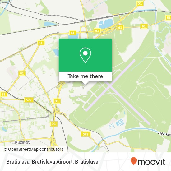 Bratislava, Bratislava Airport map