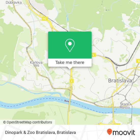 Dinopark & Zoo Bratislava map