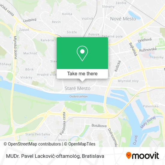 MUDr. Pavel Lackovič-oftamológ map