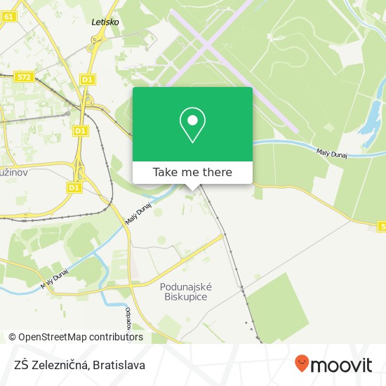 ZŠ Zelezničná map