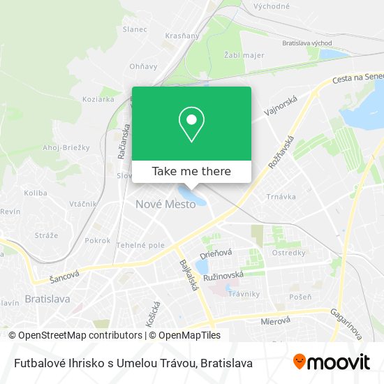 Futbalové Ihrisko s Umelou Trávou map