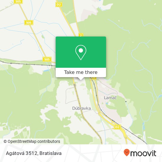 Agátová 3512 map