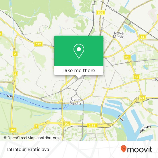 Tatratour map