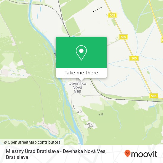 Miestny Úrad Bratislava - Devínska Nová Ves map