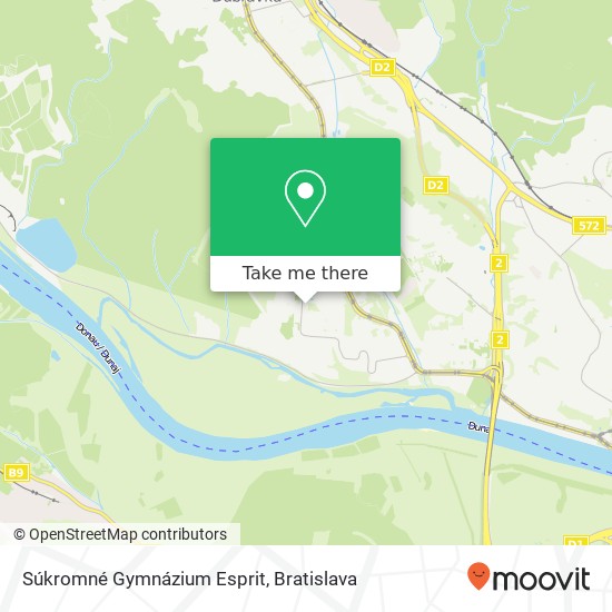 Súkromné Gymnázium Esprit map