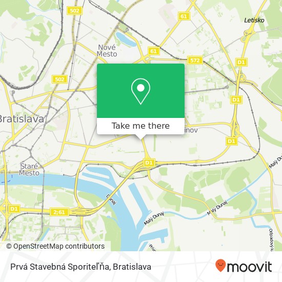 Prvá Stavebná Sporiteľňa map