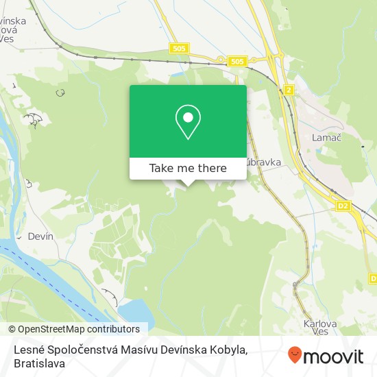 Lesné Spoločenstvá Masívu Devínska Kobyla map