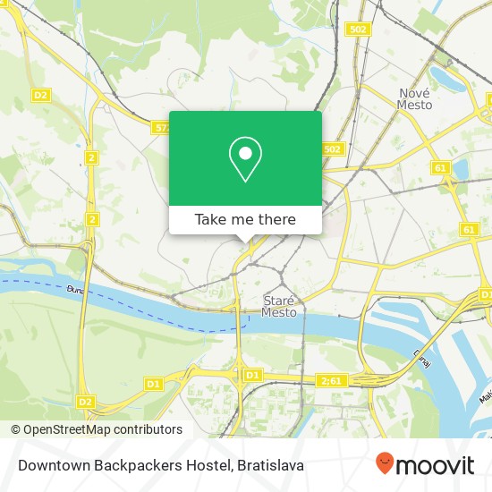 Downtown Backpackers Hostel map