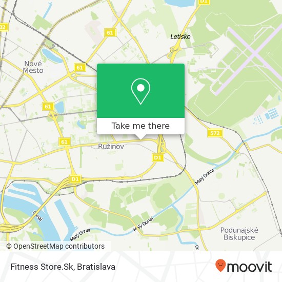 Fitness Store.Sk map