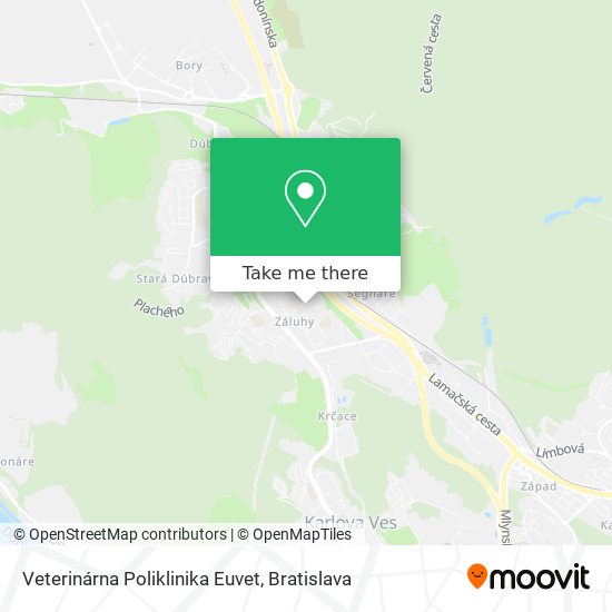 Veterinárna Poliklinika Euvet map