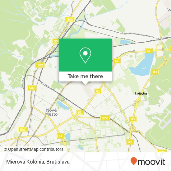 Mierová Kolónia map