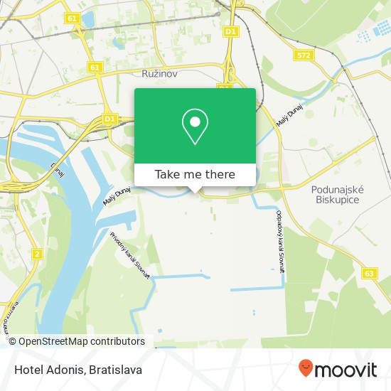Hotel Adonis map