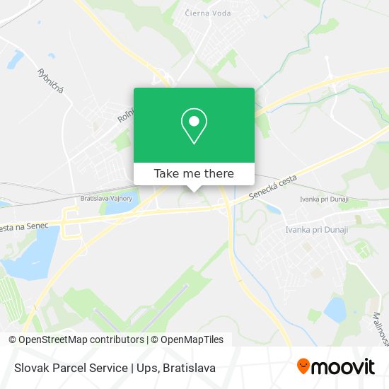 Slovak Parcel Service | Ups map