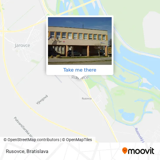 Rusovce map