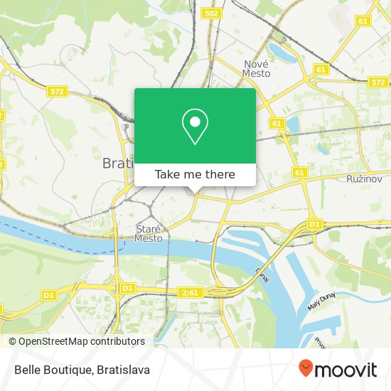 Belle Boutique map