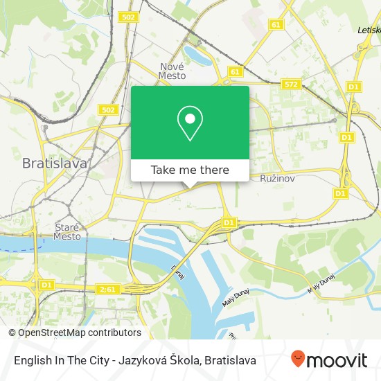English In The City - Jazyková Škola map