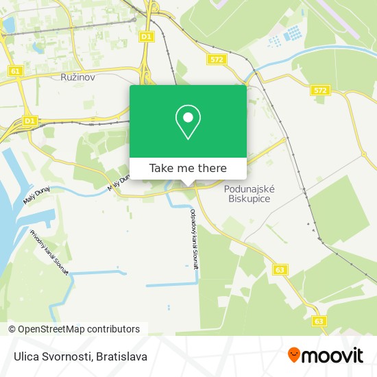 Ulica Svornosti map