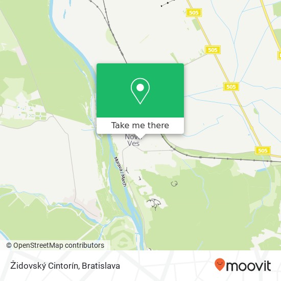 Židovský Cintorín map