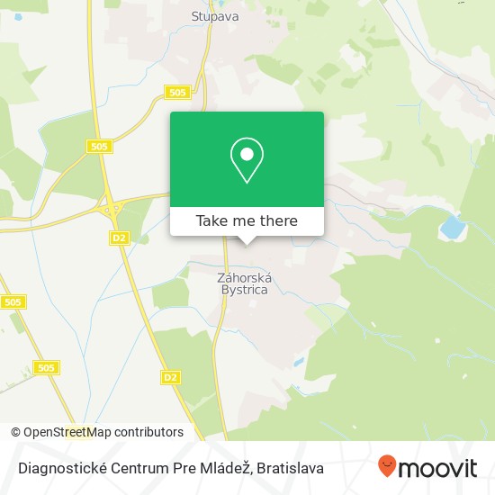 Diagnostické Centrum Pre Mládež map