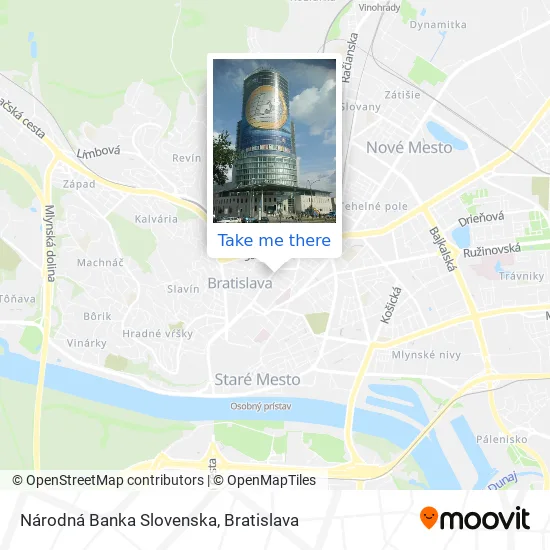 Národná Banka Slovenska map